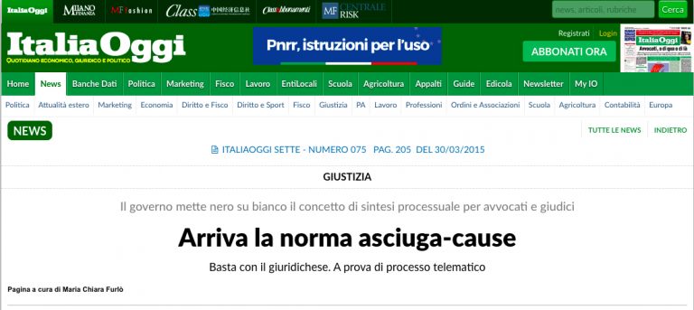 Norma asciuga cause